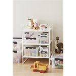 Műanyag tárolódoboz, 8 liter, fekete fogantyúkkal, SMARTSTORE "Classic 14", átlátszó