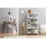 Műanyag tárolódoboz, 47 liter, fekete fogantyúkkal, SMARTSTORE "Classic 45", átlátszó