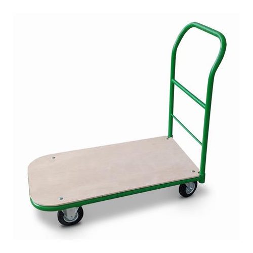 Szállítókocsi, kézi, 200 kg teherbírás, zöld-barna