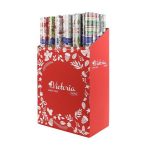 Csomagolópapír, íves, 70x200 cm, 60 tekercs, vegyes karácsonyi minták, VICTORIA PAPER