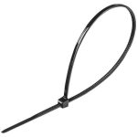 Kábelkötegelő, gyorskötöző, 2,5x200mm, DONAU "Tech", fekete