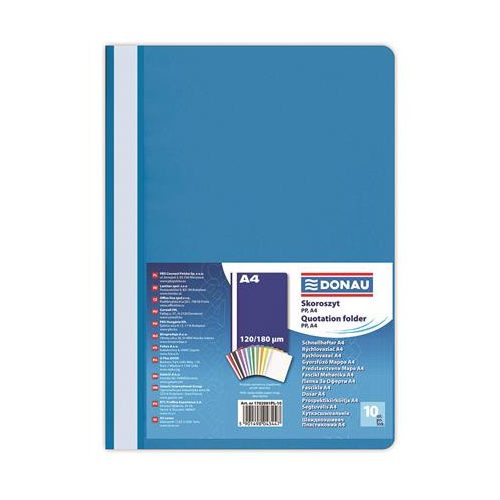 Gyorsfűző, PP, A4, DONAU, kék