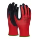 Védőkesztyű, latex, DONAU "Safety", 11/XXL méret, piros