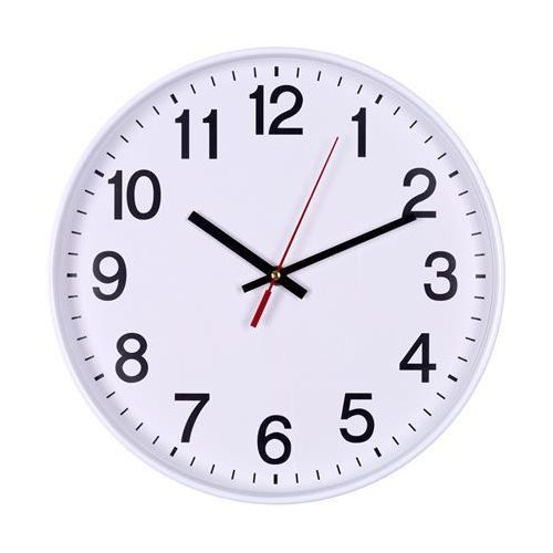 Falióra, 34 cm, DONAU, fehér keret