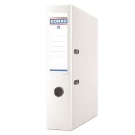   Iratrendező, 75 mm, A4, PP/karton, DONAU "Szivárvány", fehér