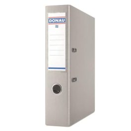   Iratrendező, 75 mm, A4, PP/karton, DONAU "Szivárvány", szürke