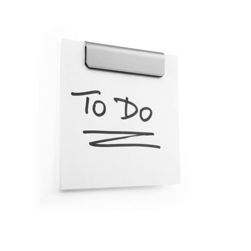 Jegyzettartó klip, öntapadó, mágneses, DURABLE "DURAFIX® CLIP", ezüst