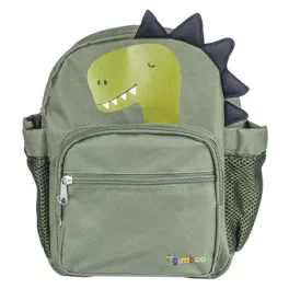   Hátizsák, ovis, 3 rekeszes, "Gimboo", dinoszaurusz, zöld