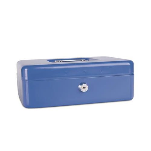 Pénzkazetta, 25x18x9 cm, DONAU, kék