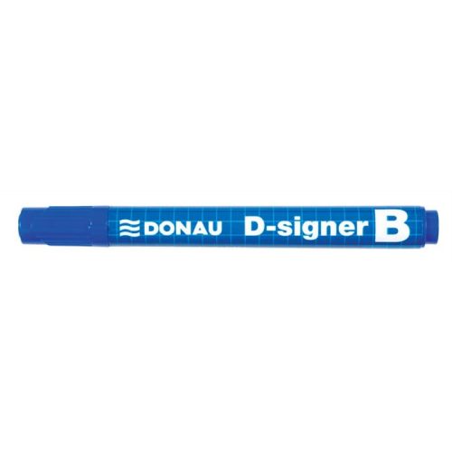 Táblamarker, 2-4 mm, kúpos, DONAU "D-signer B", kék