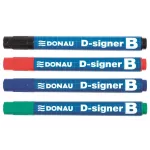 Táblamarker, 2-4 mm, kúpos, DONAU "D-signer B", kék