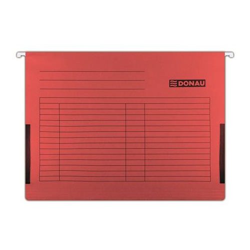 Függőmappa, oldalvédelemmel, karton, A4, DONAU, piros