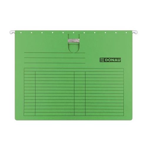 Függőmappa, gyorsfűzős, karton, A4, DONAU, zöld