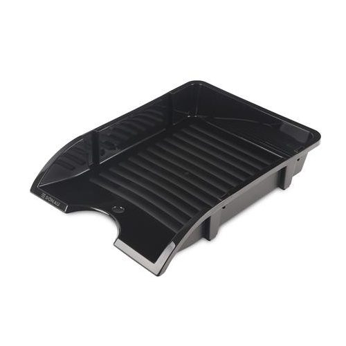 Irattálca, műanyag, törhetetlen, DONAU "Solid", fekete