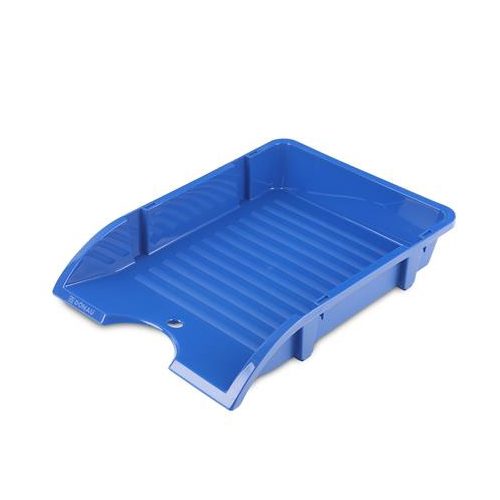 Irattálca, műanyag, törhetetlen, DONAU "Solid", kék