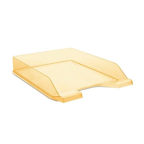 Irattálca, műanyag, DONAU, áttetsző narancssárga