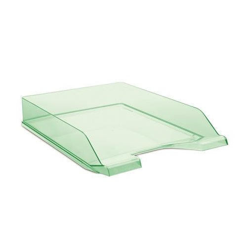 Irattálca, műanyag, DONAU, áttetsző zöld