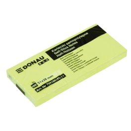   Öntapadó jegyzettömb, 38x51mm, 3x100 lap, DONAU "ECO", sárga