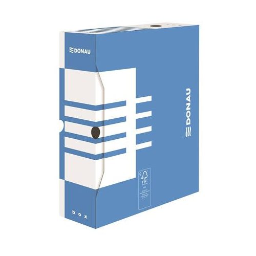 Archiválódoboz, A4, 100 mm, karton, DONAU, kék