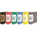 Archiválódoboz, A4, 100 mm, karton, DONAU, citromsárga