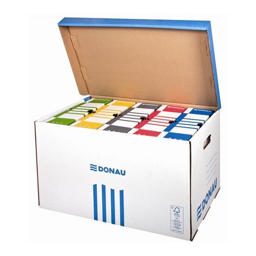 Archiválókonténer, felfelé nyíló, DONAU, kék