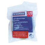 Ragasztószalag, 18 mm x 33 m, DONAU, átlátszó