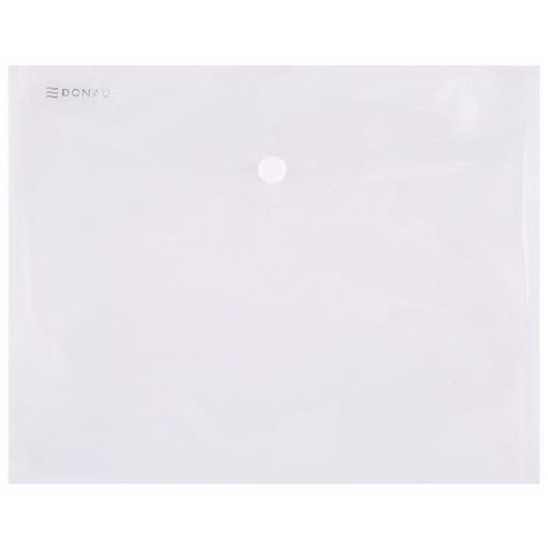 Irattartó tasak, A5, PP, patentos, DONAU, áttetsző