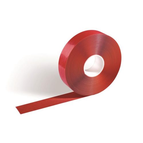 Jelölőszalag, 50 mm x 30 m, 0,5 mm, DURABLE, "DURALINE ", piros