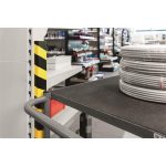 Felületvédő profil, DURABLE "S20", sárga-fekete