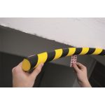 Felületvédő profil, DURABLE "S32R", sárga-fekete