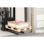 Felületvédő profil, DURABLE "S32R", sárga-fekete