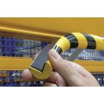 Élvédő profil, mágneses, DURABLE "E25R", sárga-fekete