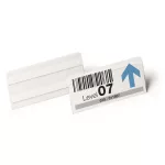 Logisztikai zseb, 150x67 mm, fekvő, DURABLE, öntapadó csíkkal, átlátszó