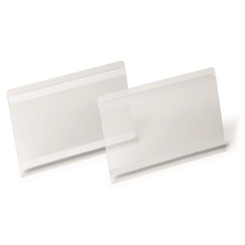 Logisztikai zseb, A5, fekvő, DURABLE "HARD COVER", öntapadó csíkkal, átlátszó