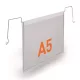 Logisztikai zseb, zsebdróttal, A5, fekvő, PP, DURABLE "HARD COVER", átlátszó