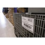 Logisztikai zseb, zsebdróttal, A4, fekvő, PP, DURABLE "HARD COVER", átlátszó