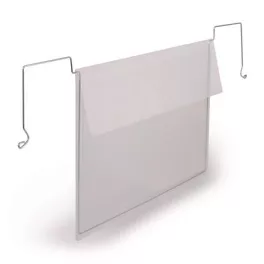 Logisztikai zseb, A5, fekvő, DURABLE, dróttal, áttetsző