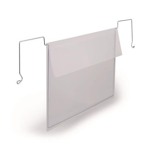 Logisztikai zseb, A5, fekvő, DURABLE, dróttal, áttetsző