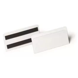   Logisztikai zseb, mágneses, 150x67 mm, fekvő, DURABLE "HARD COVER", átlátszó
