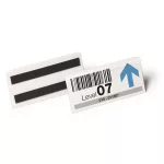 Logisztikai zseb, mágneses, 150x67 mm, fekvő, DURABLE "HARD COVER", átlátszó