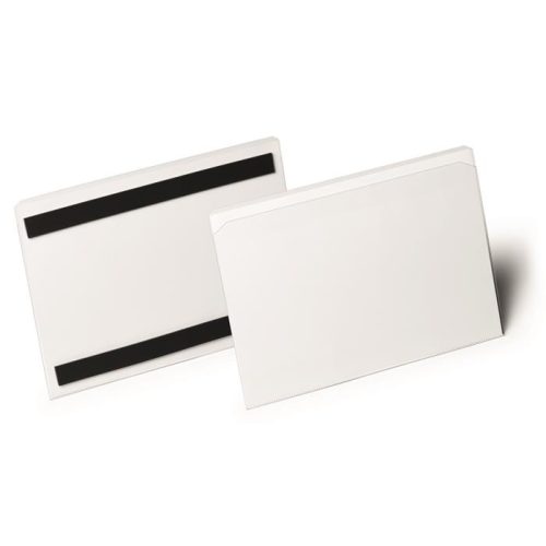 Logisztikai zseb, mágneses, A5, fekvő, DURABLE "HARD COVER", átlátszó