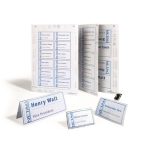 Betétlap, 40x60 mm, DURABLE, fehér