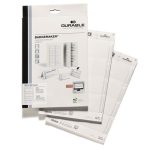 Betétlap, 60x90 mm, DURABLE, fehér