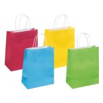 Ajándéktáska, sodrottfüles, 18x23x10 cm, DONAU "Home", vegyes színek