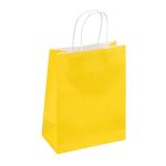 Ajándéktáska, sodrottfüles, 18x23x10 cm, DONAU "Home", vegyes színek