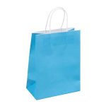 Ajándéktáska, sodrottfüles, 18x23x10 cm, DONAU "Home", vegyes színek