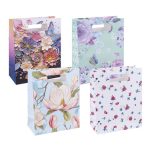 Ajándéktáska, 26x32,5x10 cm, DONAU "Home" vegyes minta