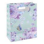 Ajándéktáska, 26x32,5x10 cm, DONAU "Home" vegyes minta