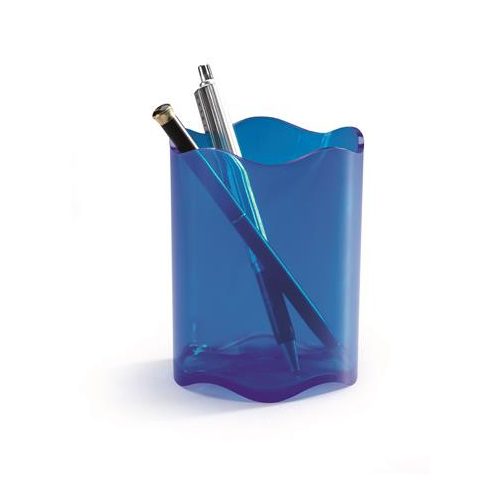 Írószertartó, műanyag, DURABLE, "Trend", áttetsző kék