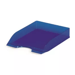   Irattálca, műanyag, DURABLE, "Basic", áttetsző kék